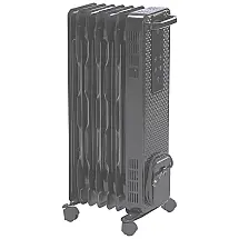Aquecedor Elétrico Portátil de Óleo com 4 Modos, Proteção Contra Superaquecimento, Controle Remoto, Termostato e Temporizador, 110V 1500W