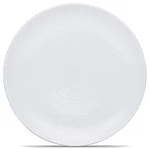 Prato em Porcelana com Formato Redondo e Seguro para Micro-ondas, Noritake 43813-537, Branco