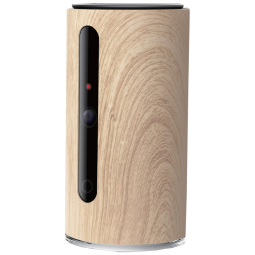 Câmera Wi Fi com Dispensador de Petiscos para Cães e Gatos, câmera rotativa 720HD, tamanho único, madeira marrom, PETKIT SPC1WD, Marrom