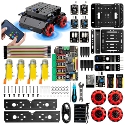 Robô Carro Programável Makeblock com Controle Remoto para Crianças Acima de 6 Anos, Preto