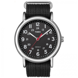 Relógio Unissex Analógico com Pulseira de Nylon, Timex T2N647, Preto