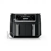 Fritadeira Elétrica AirFryer 10L de Capacidade com Temperatura Ajustável e Temporizador, 1690W, 110V, NINJA DZ550, Preto