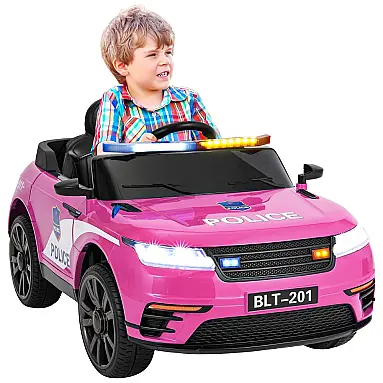 Carro Elétrico Policial 12V Recarregável