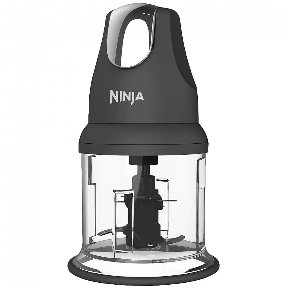Mini Processador de Alimentos Ninja Food Chopper NJ110GR 200 W 16 oz Picar e Moer Cinza