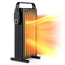 Aquecedor Elétrico a Óleo com 3 Modos, Proteção Contra Superaquecimento e Silencioso, 1500W 110V, GOFLAME, Preto