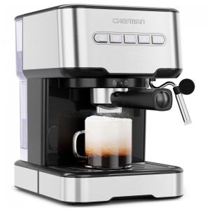 Máquina de Café Expresso 6 em 1 Chefman 15 Bar de Potência, 1.5L de Capacidade, 110V