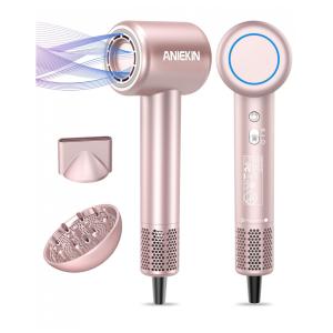 Secador de Cabelo ANIEKIN, Secagem Ultra Rápida com Motor sem Escovas para Cabelos Saudáveis e Brilhantes, Tecnologia Silenciosa e Controle