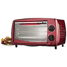 Forno Elétrico 9L de Bancada com Controle de Temperatura e Temporizador, 800W, 110v, BRENTWOOD BW TS345R, Vermelho