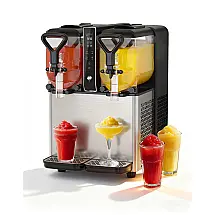 Máquina de Slush GSEICE RLC4*2 Tanque Duplo 4L Margarita 400W Painel LCD