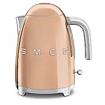 Chaleira Elétrica Retrô anos 50, Capacidade 1.7L, Rose Gold, SMEG KLF03RGUS, Dourado escuro