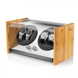 Caixa, Estojo Rotativo Automático para Relógios, 4 Lugares, WATCH WINDER SMITH BAM0B2, Marrom