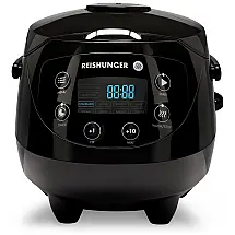 Panela de Arroz Elétrica 840mL, com Controle de Temperatura, 110v, REISHUNGER, Preto
