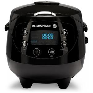 Panela de Arroz Elétrica 840mL, com Controle de Temperatura, 110v, REISHUNGER, Preto