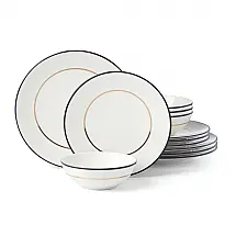 Aparelho de Jantar Kate Spade Make It Pop 12 Peças Porcelana Cores Múltiplas Serviço para 4