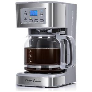 Cafeteira Programável Taylor Swoden Cinza Aço Inox Capacidade 12 Xícaras Ajuste de Força 950W 110V