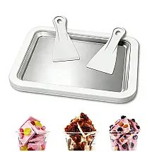 Leisuremix Máquina de Sorvete Instantâneo com Placa Congelante 21x26cm e 2 Espátulas - Diversão em Família