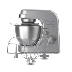 Batedeira Elétrica de Bancada 4 Litros 7 Velocidades em Aço Inoxidável, 110V 300W, Hamilton Beach, Prata