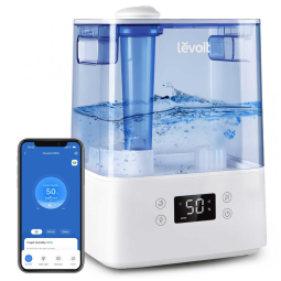 Umidificador Inteligente LEVOIT Azul 6L Recarga Superior Controle App/Voz Difusor Óleos Classic300S 120V