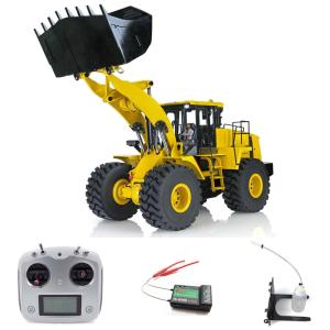 Trator Carregador TOUCAN RC HOBBY com Controle Remoto, Escala 1.14, Amarelo