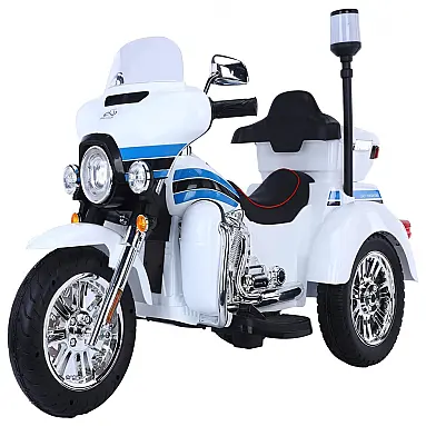 RUIVIVRE Moto Policial Elétrica Infantil