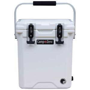 Cooler Térmico Portátil 16 Litros com Alça e Porta Copos, CAMP ZERO, Branco