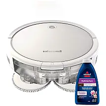 Aspirador de Pó Robô SpinWave, Seco e Molhado, Conexão Wi Fi com Navegação Estruturada, BISSELL 28599, Branco