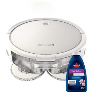 Aspirador de Pó Robô SpinWave, Seco e Molhado, Conexão Wi Fi com Navegação Estruturada, BISSELL 28599, Branco