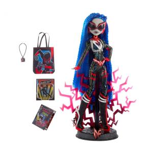 Boneca Monster High Deadfast Ghoulia Yelps SDCC 2024 Exclusiva, Upgrade Tech Savvy com Mini Figura e HQ