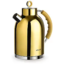 ASCOT Chaleira Elétrica Aço Inoxidável 1,6L, 1500W, Cobre