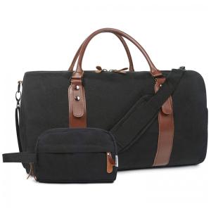 Bolsa de Viagem de Mão com Necessarie, OFLAMN OFPC1601, Preto