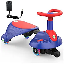 Carro Infantil Elétrico 2 em 1 1 Assento com Sons, ANPABO, Azul