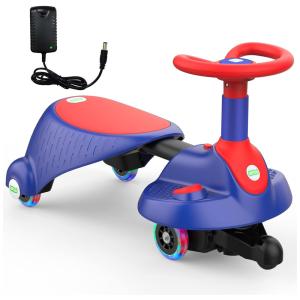 Carro Infantil Elétrico 2 em 1 1 Assento com Sons, ANPABO, Azul