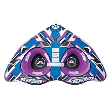 Boia Inflável Rebocável para 3 Pessoas AIRHEAD, Resistente, Roxa Violeta, 3 Lugares, Flutuação Segura
