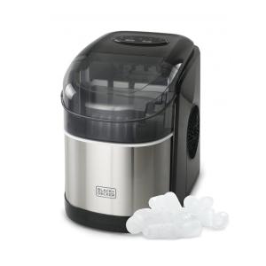 Máquina de Gelo até 11 kg em 24H Portátil em Aço Inoxidável, 110V, BLACK DECKER, Preta