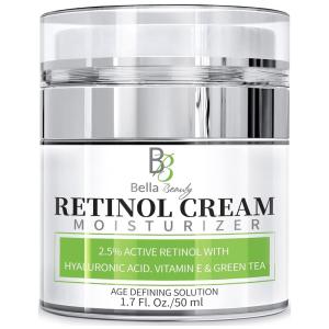 Facial Anti Idade Orgânico com Retino el Vitamina E para Mulheres, 50 mL, ECCO BELLA BEAUTY, Prateado