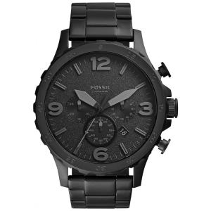 Relógio Masculino de Quartzo com Cronógrafo em Aço Inoxidável, FOSSIL JR1401, Preto