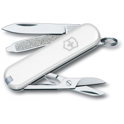 Canivete Multifuncional 7 Funções em Aço Inoxidável, Victorinox Classic SD, Branco