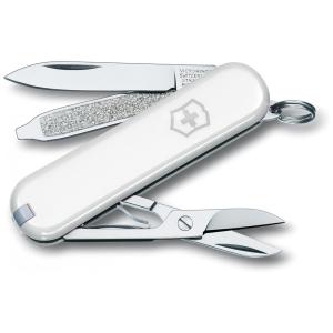 Canivete Multifuncional 7 Funções em Aço Inoxidável, Victorinox Classic SD, Branco