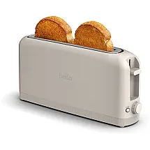 Torradeira Bella Slim 2 Fatias, 6 Configurações de Tostagem com Botões de Reaquecer e Cancelar, Bandeja Removível, 900 W, 25 cm.