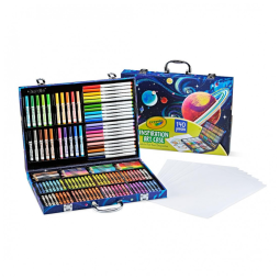 Mala de arte infantil Crayola Inspiration Art Case espaço 140 peças cores sortidas