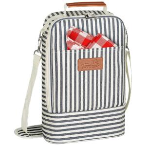 Bolsa Térmica Para Transporte de Vinhos até 2 Garrafas, TIRRINIA, Vermelho