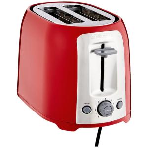 Torradeira, com 2 fatias, 850W, vermelha, 110v, BLACKDECKER TR1278RM, Vermelho