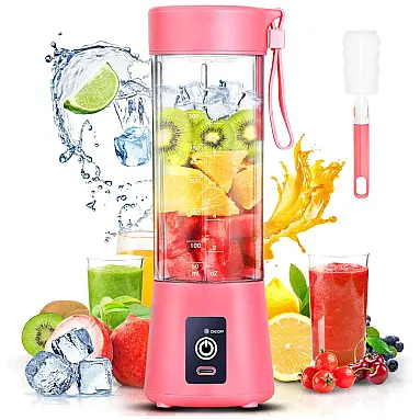 Liquidificador Portátil 400mL com Carregamento