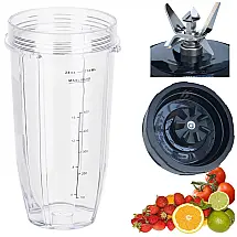 ABTER Lâmina de Reposição para Liquidificador Nutri Ninja - Compatível com Modelos SS150, SS151, SS300, SS350 e Mais - Copo 710ml