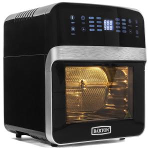 Forno Elétrico de Bancada 13L 16 em 1 Multifunções com Painel Digital em Aço Inoxidável, 1600W, 110v, BARTON, Preto