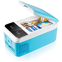 Mini Geladeira Automotiva 15 Litros 12V Display LED Cabo de Alimentação, AUSRANVIK APR 18RSG, Azul turquesa