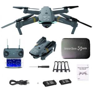 com Estojo de Transporte para Adultos, DRONE CLONE XPERTS DCX SKY 2Btry, Preto