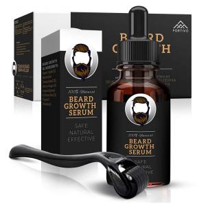 FORTIVO Kit para Barba Profissional Portátil com Cera e Pente, 2 Itens