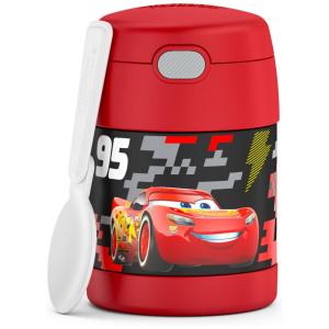 Carros Frasco Térmico para Alimentos 300mL em Aço Inoxidável com Colher Dobrável, THERMOS F3102CR6, Vermelho
