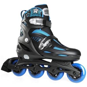 Patins Regulável e Ajustável para Adultos e Crianças, Tam BR 36 a 39, High Bounce, Azul